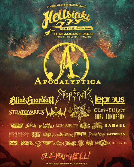 Cancela Helloween al Hellsinki Metal Festival, Apocalyptica les sustituye como&nbsp;headliner